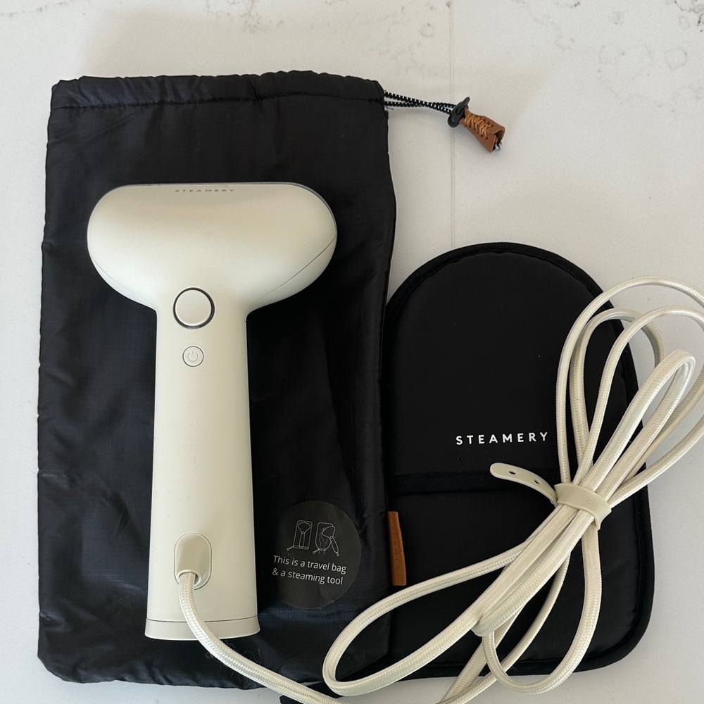 The Steamery Hand Held Steamer Ivory